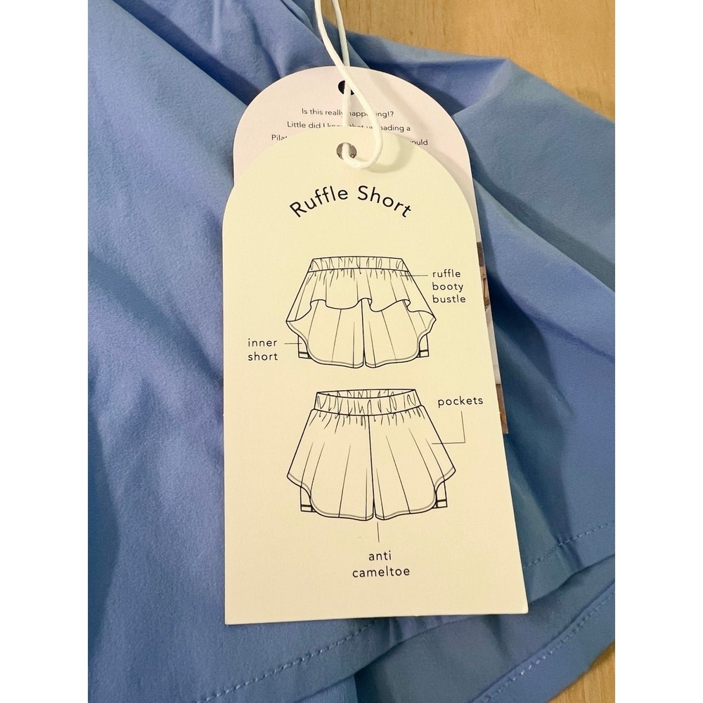 Blogilates Ruffle Athletic Shorts – Size M NWT - Picture 3 of 7